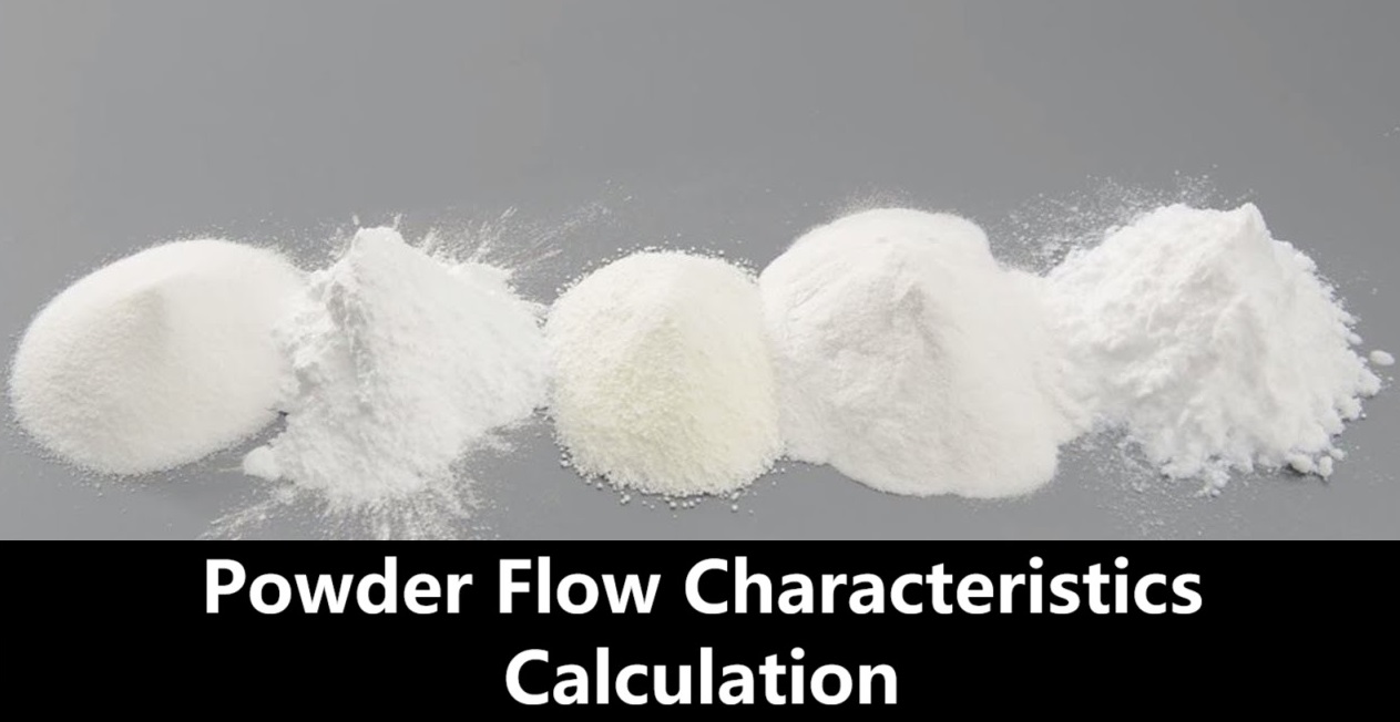 Powder flow propriety Calculation